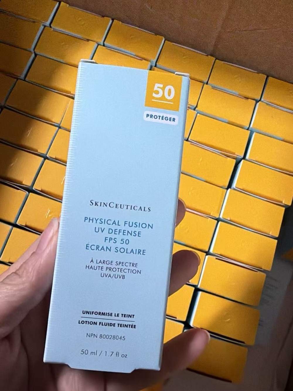 SkinCeuticals Tinted Mineral Sunscreen Bottle - Silver with Yellow Accent - Picture 2 of 3